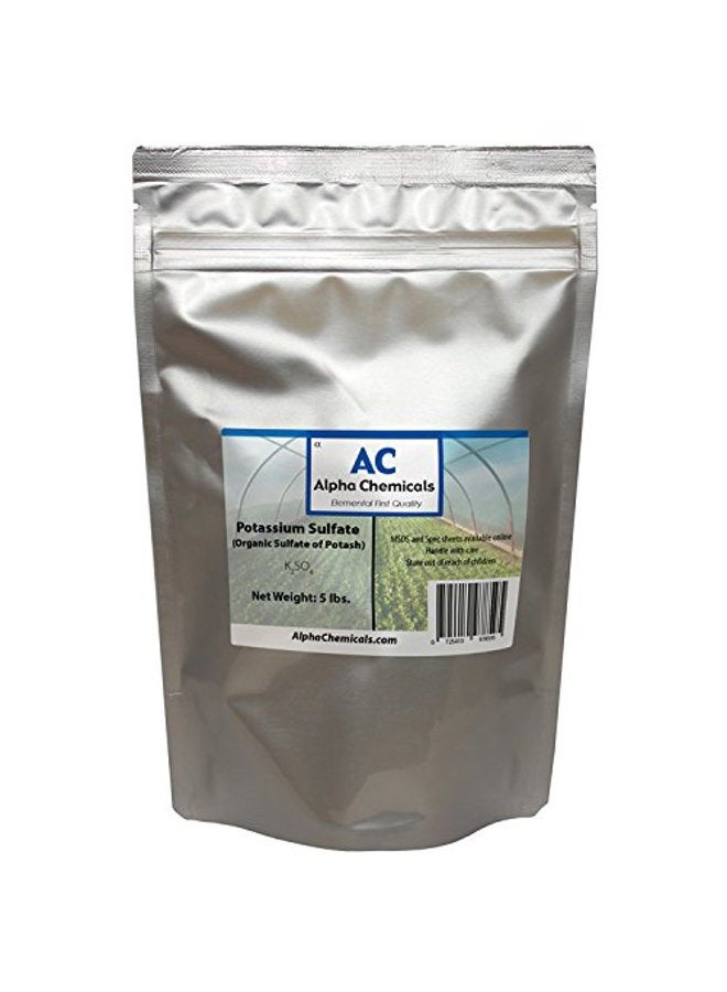Alpha Chemicals 5 Pounds - Potassium Sulfate - Sulfate of Potash - Image 1
